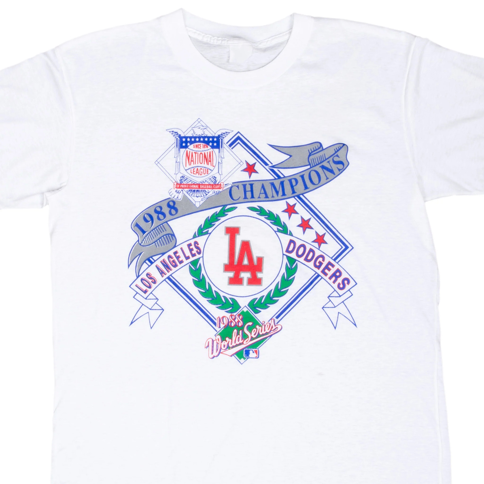 VINTAGE MLB LOS ANGELES LA DODGERS CHAMPIONS 1988 TEE SHIRT LARGE