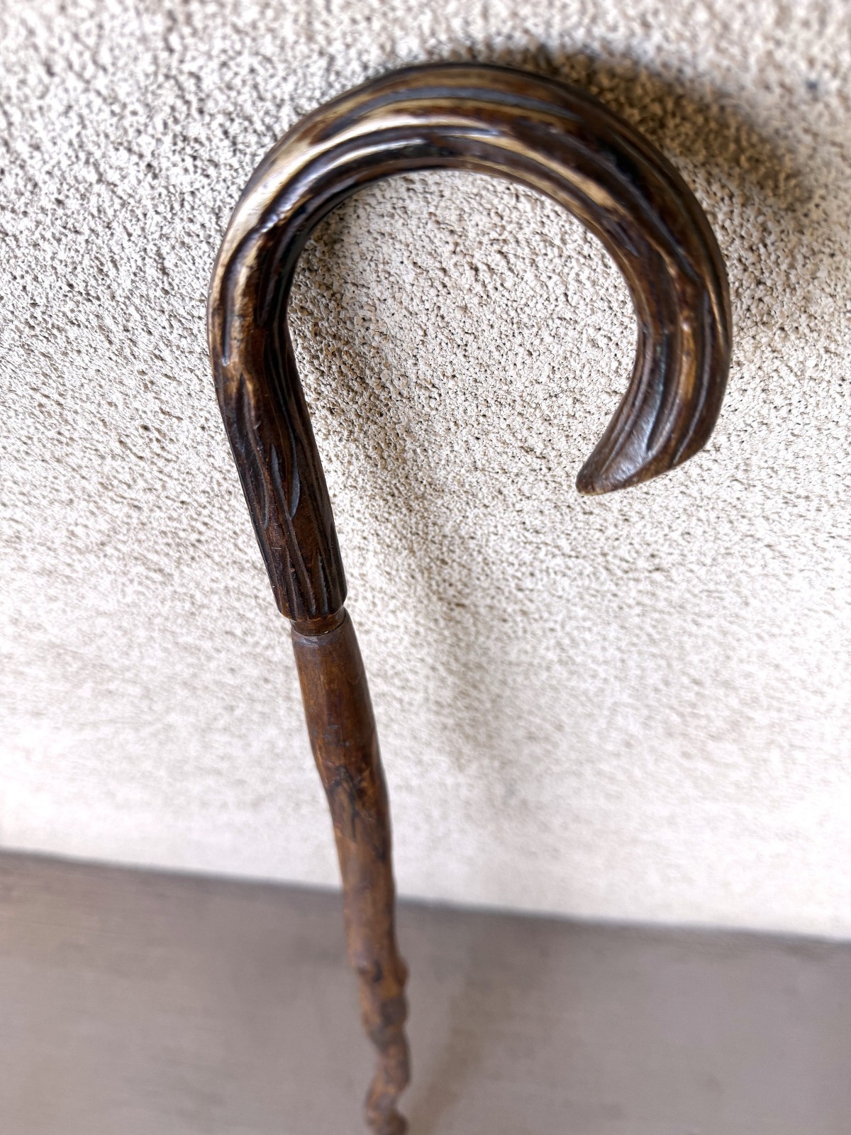 Bavarian Wooden Walking Cane (c. mid 19th century)