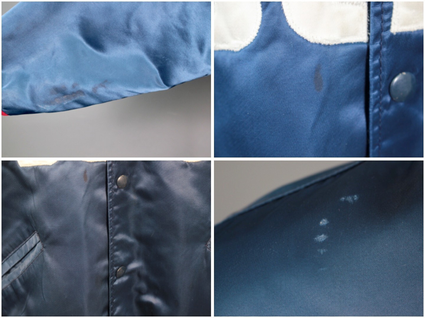 VTG Men’s 1980s Blue Satin Astros Felco Bomber Jacket Sz M 80s Sanchez