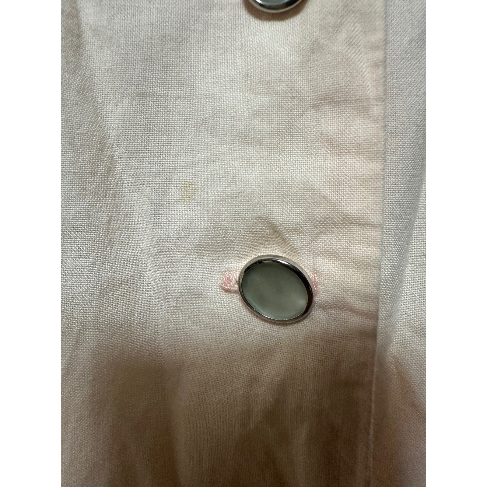 Vintage 1970s Joni Blair Prairie Dress Lace Collar Cotton Pockets USA 7