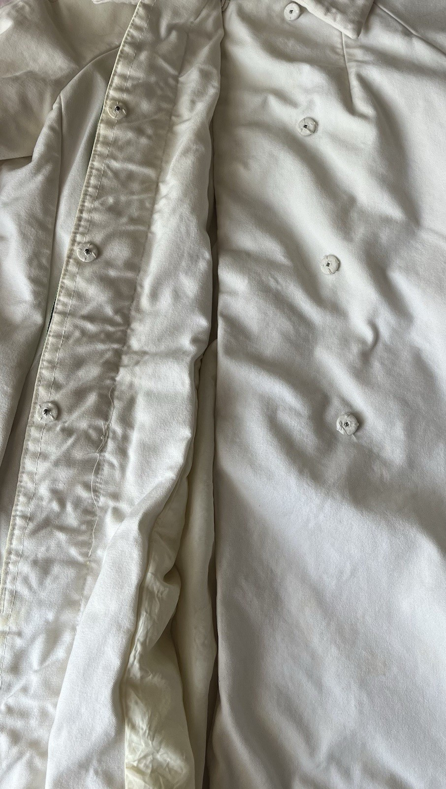 Vintage Bill Blass Bond Street White Canvas Trench and Hat Dayton’s Oval Room