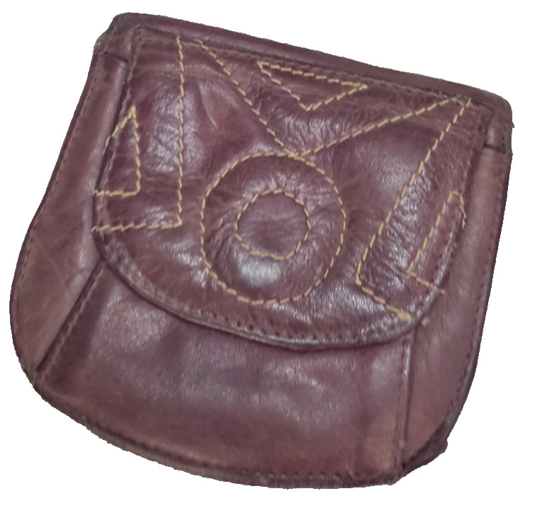 Vintage Barganza made in India Leather wallet purple