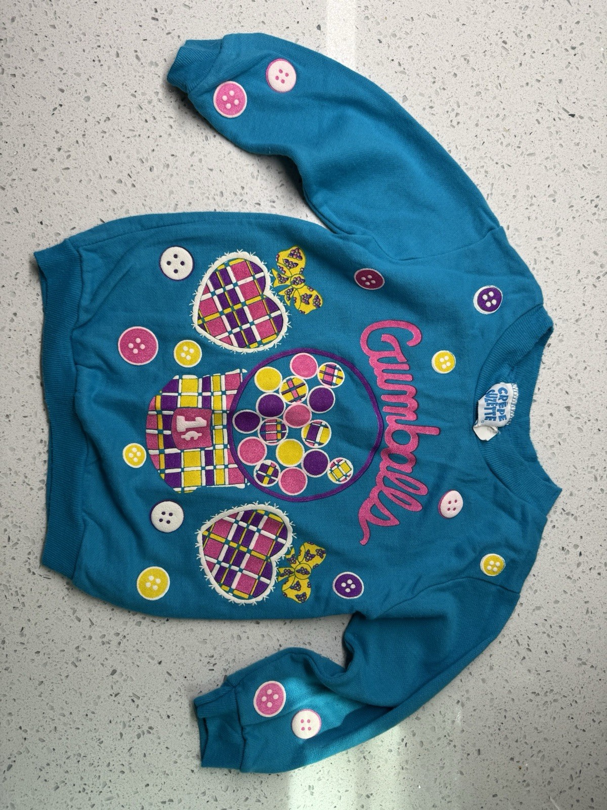 Vintage 80s 3T Girls Clothes Lot Sweatshirt Overalls Blouse Winter Fall