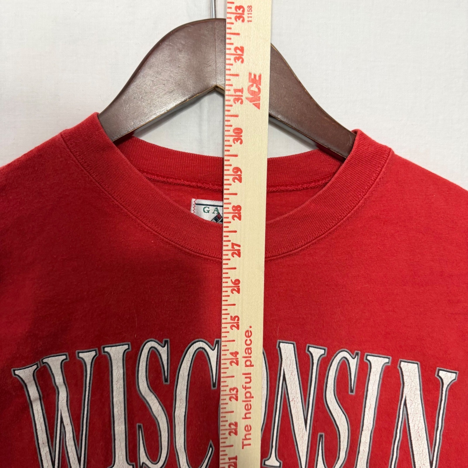 Vintage Wisconsin Badgers 1994 Rose Bowl T-Shirt Red Galt Sand Mens Medium