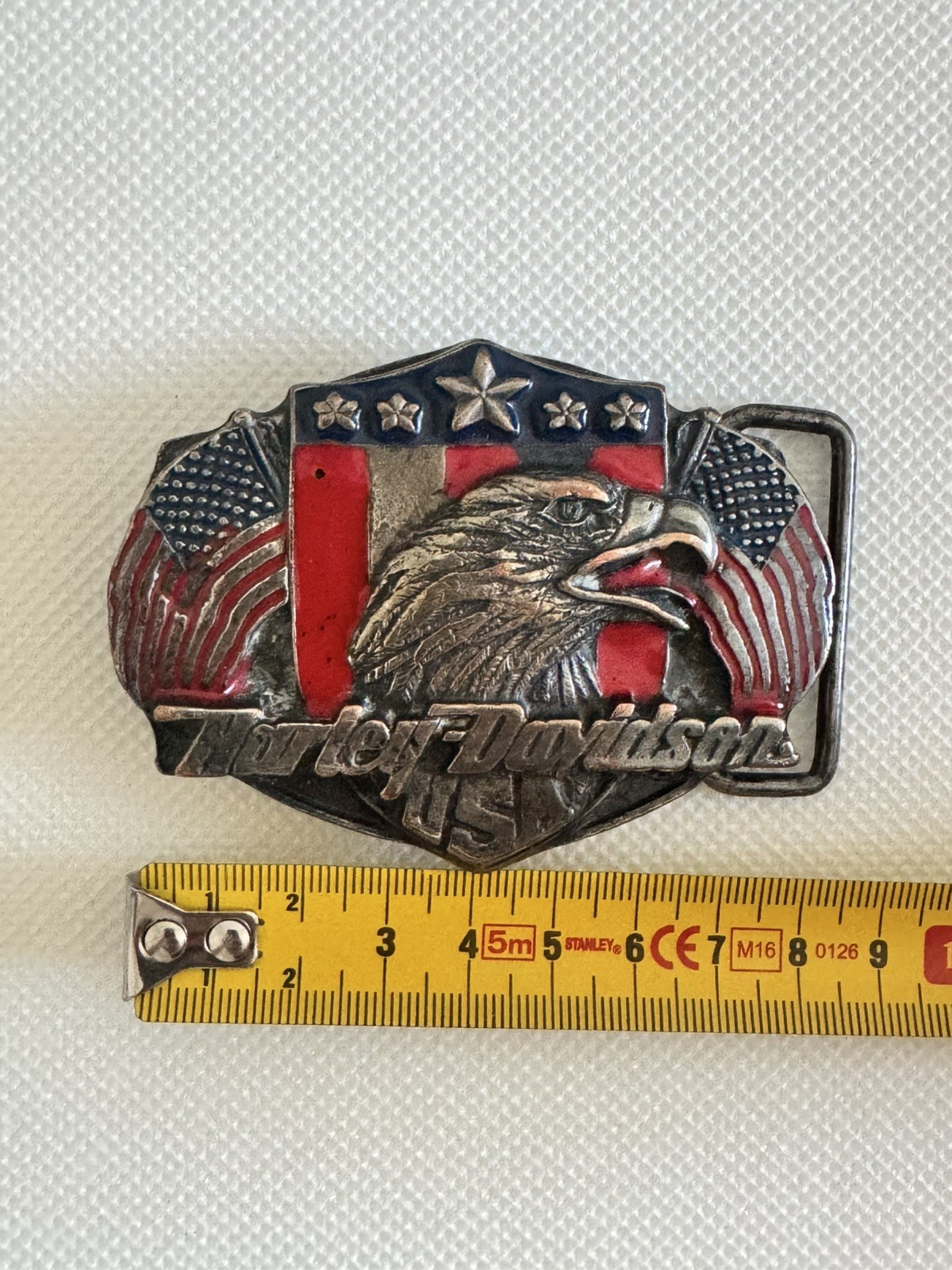 Vintage Harley-Davidson Belt Buckle Montana Silversmiths USA Genuine Eagle