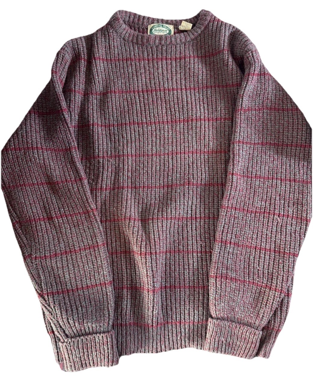 Vintage Marshall Field’s Field Gear Chunky Knit Wool Sweater XL