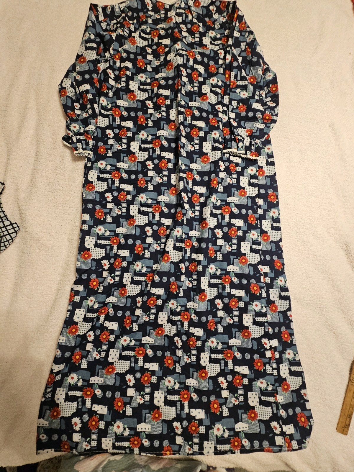 K K Made In England Vintage Nightgown Women’ Size 20/22UK,18USA Patchwork Design