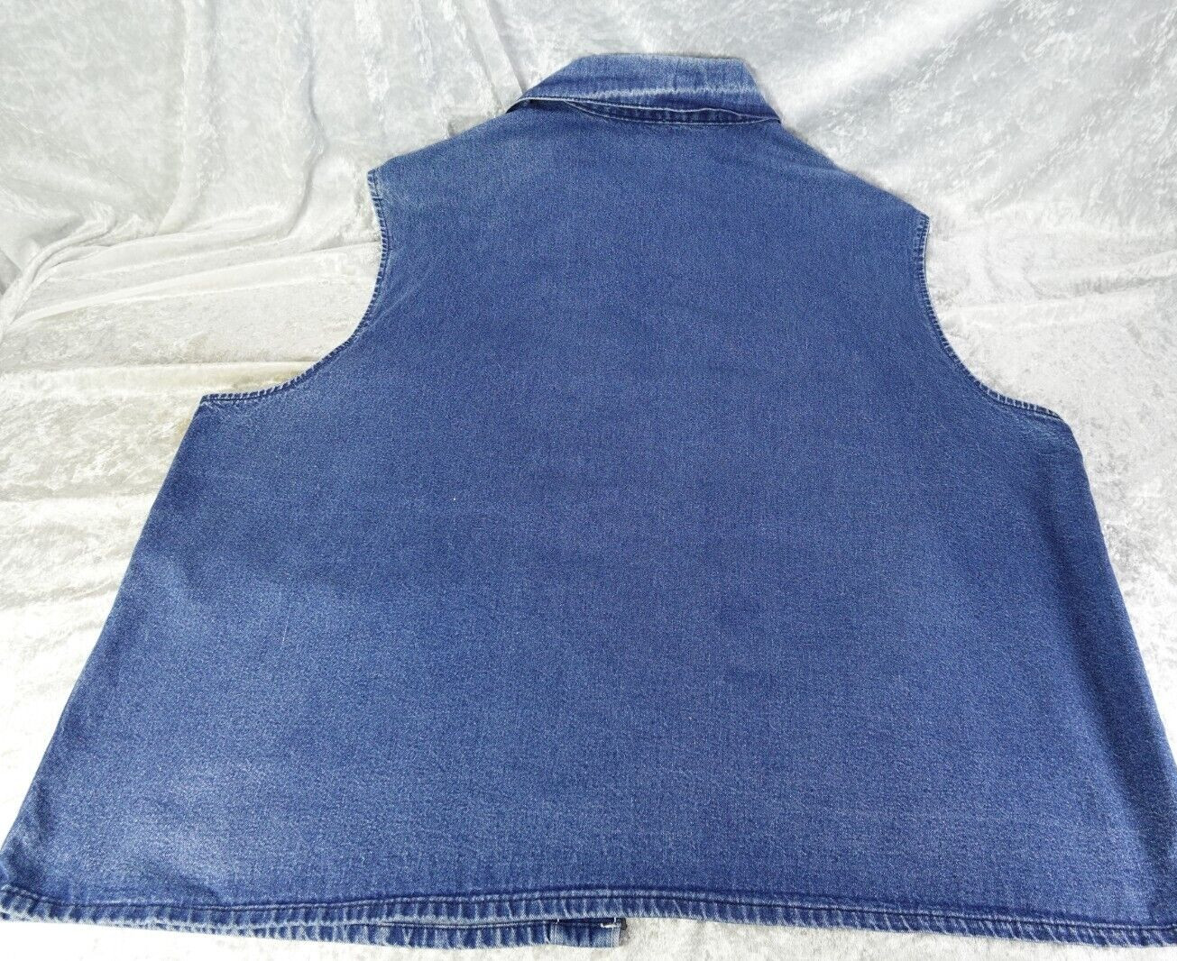 Vtg Pointer Brand Denim Chore Vest Made In USA Men’s Sz 58 Multi-Pockets