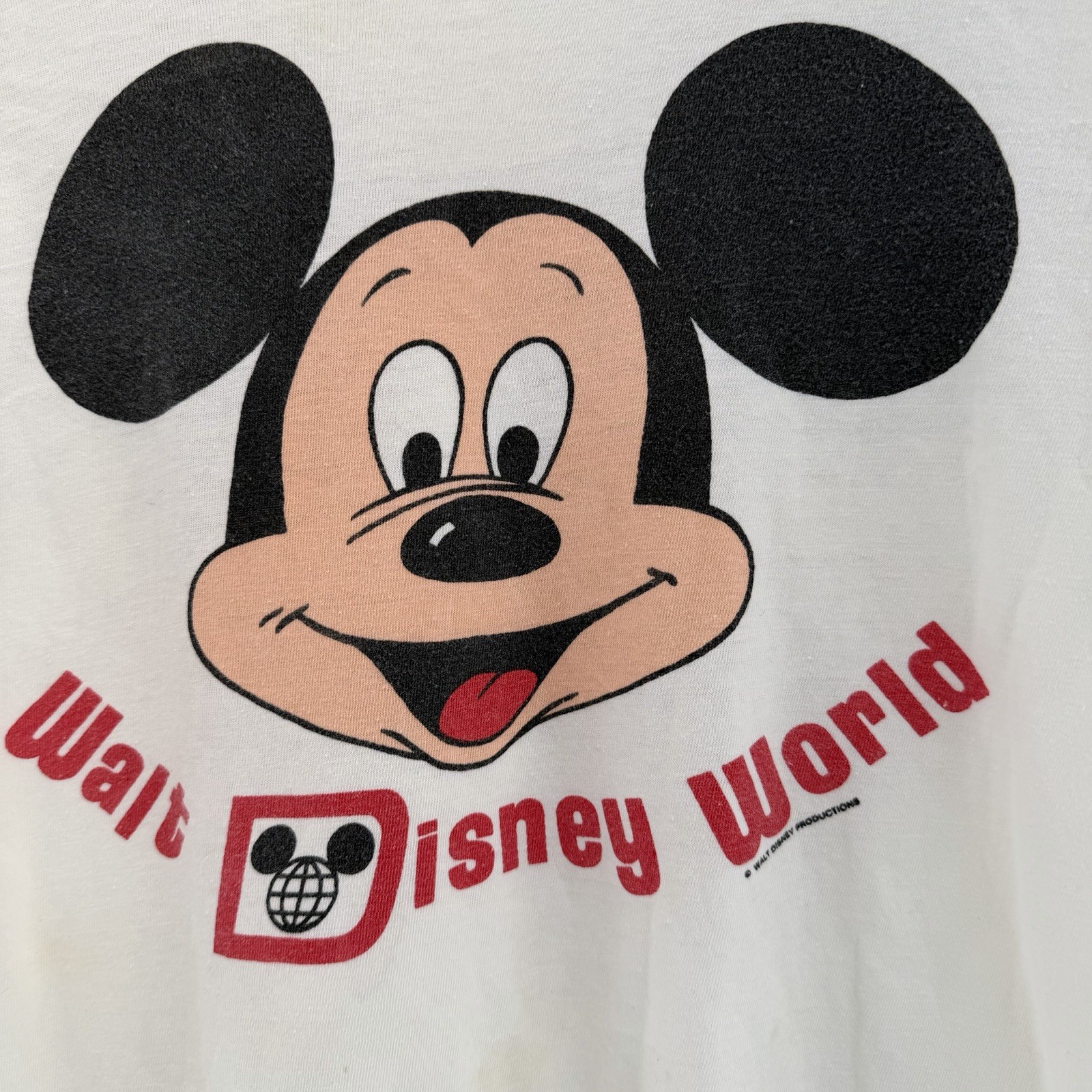 Vintage 1970s Walt Disney World Mickey Mouse t Shirt