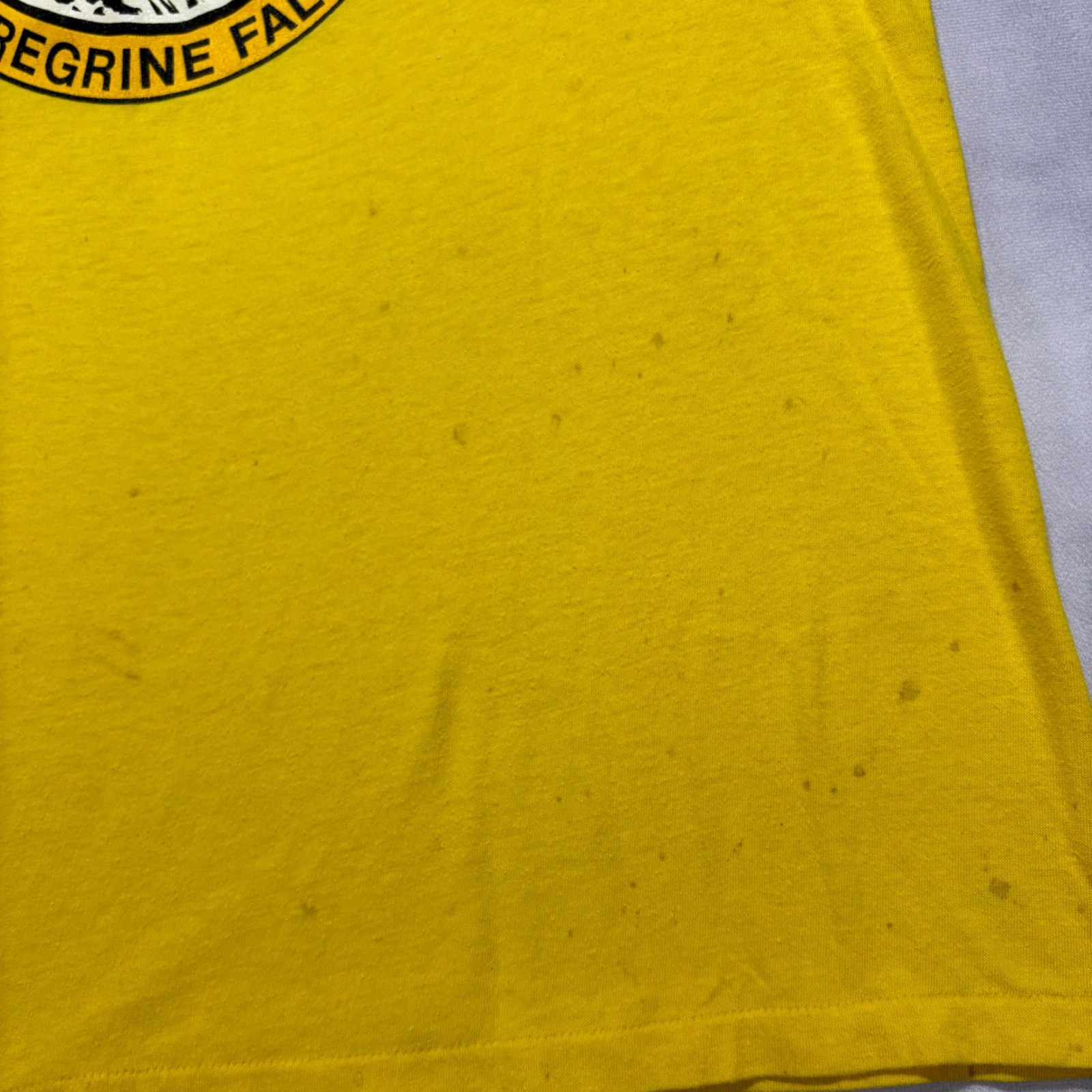Vintage 80s Michigan Peregrine Falcon T-Shirt XL Single Stitch Nature USA Made
