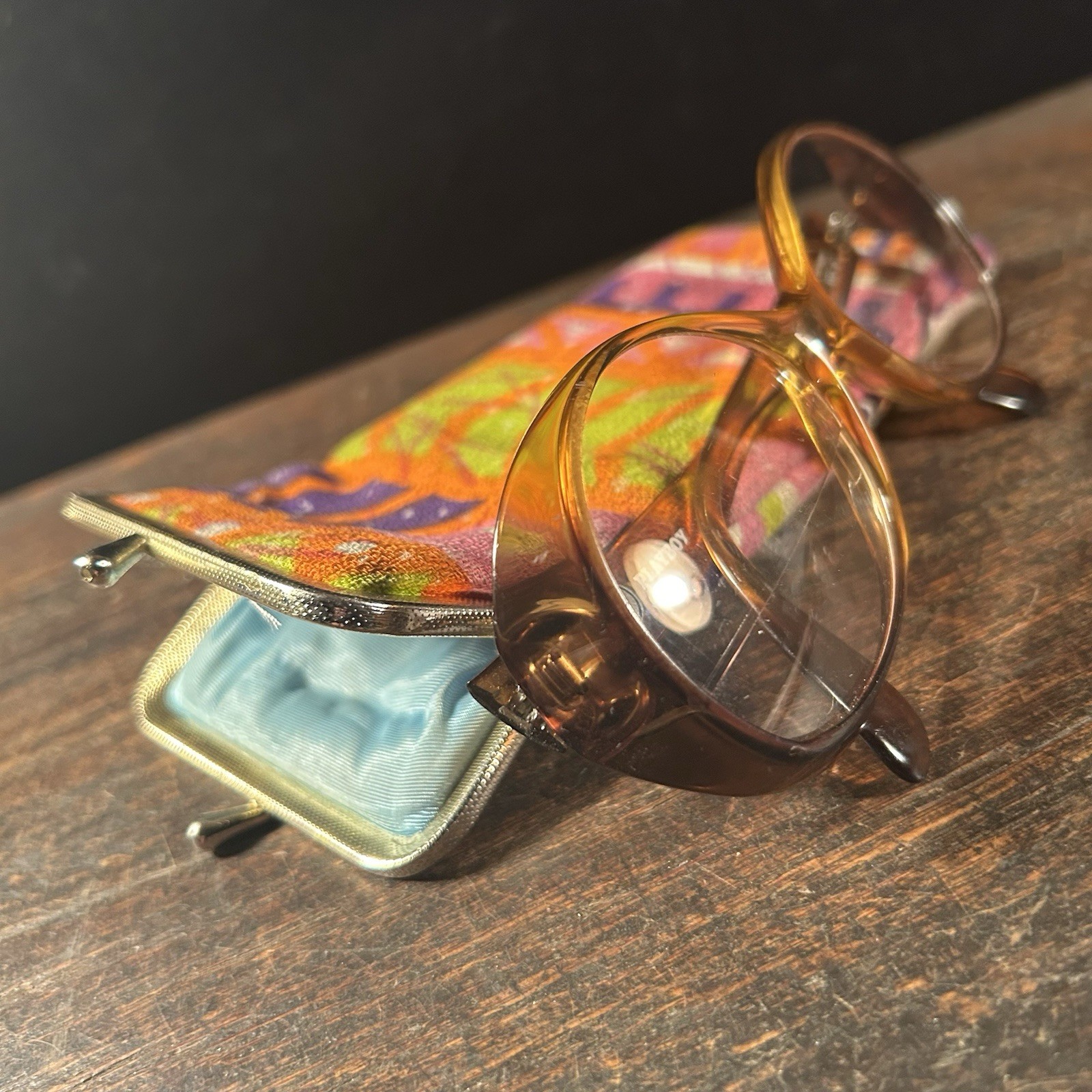 Vintage Playboy Eyeglasses Optyl Frame Germany 1022-10 w Case