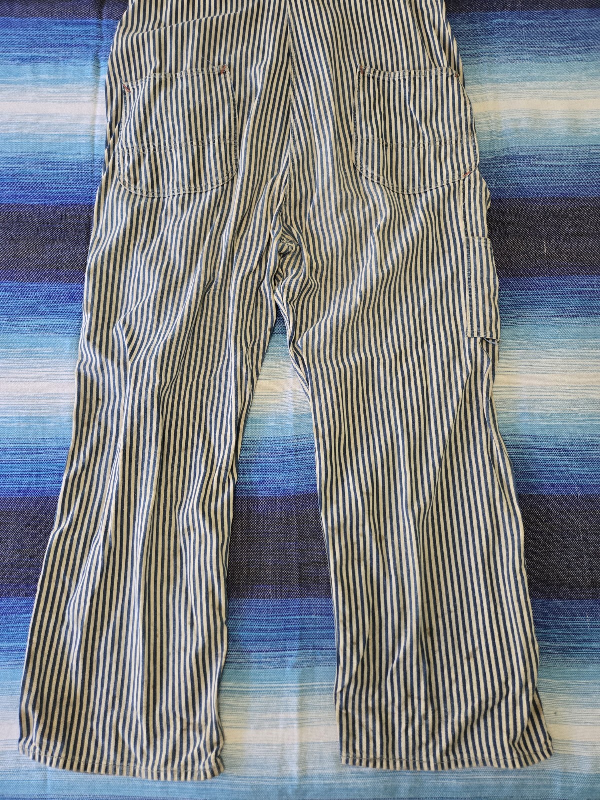 VTG RARE 1950s Penneys Pay Day VestBak Express Stripe Sanforized Overalls, 44×29