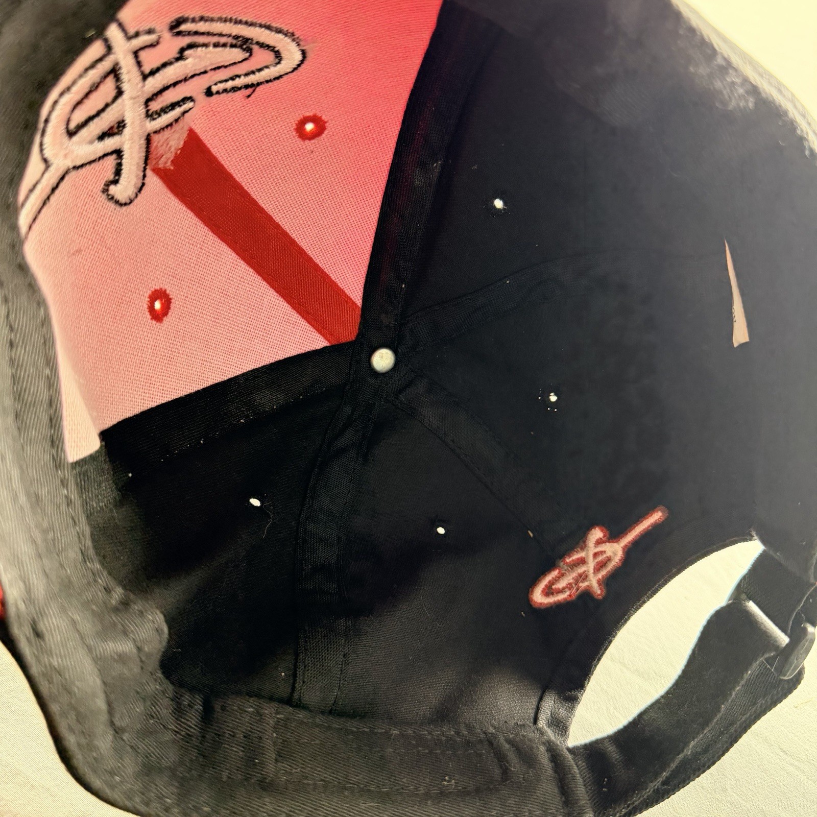 Vintage Carbon Express Red Strapback Trucker Hat Baseball Cap