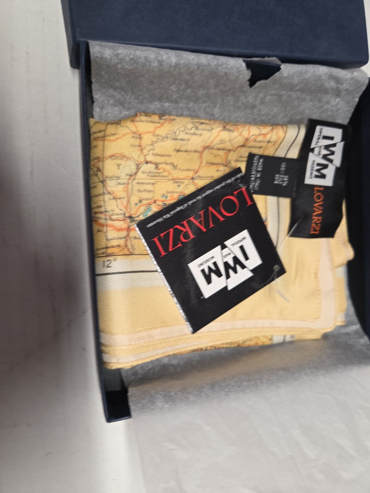 Lovarzi WW2 Escape Map Silk Scarf IWM
