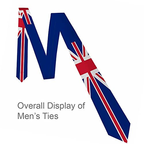 Men’s Ties Novelty Tie Necktie for Men Teen Boys Multicolor United Kingdom Flag