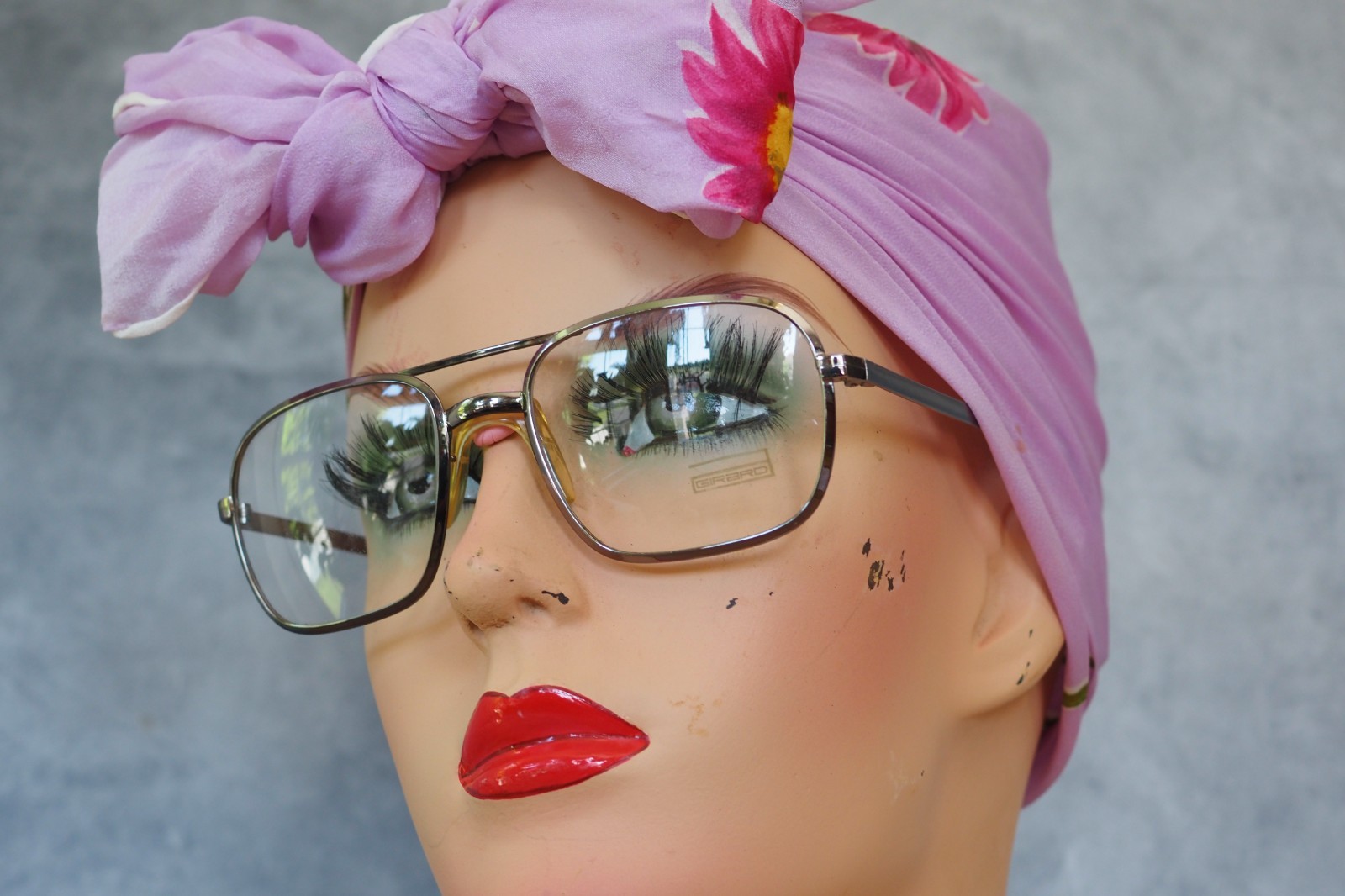 Vintage 1970s France Aviator Eyeglasses Pilot NOS Retro Nerd Preppy silver Tone