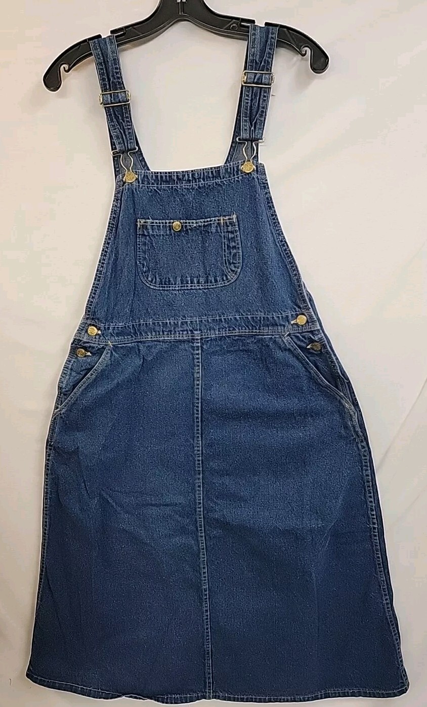 70s Vintage Pointer Brand Womans Overall Skirt Sz 15 Rockabilly Country Rare