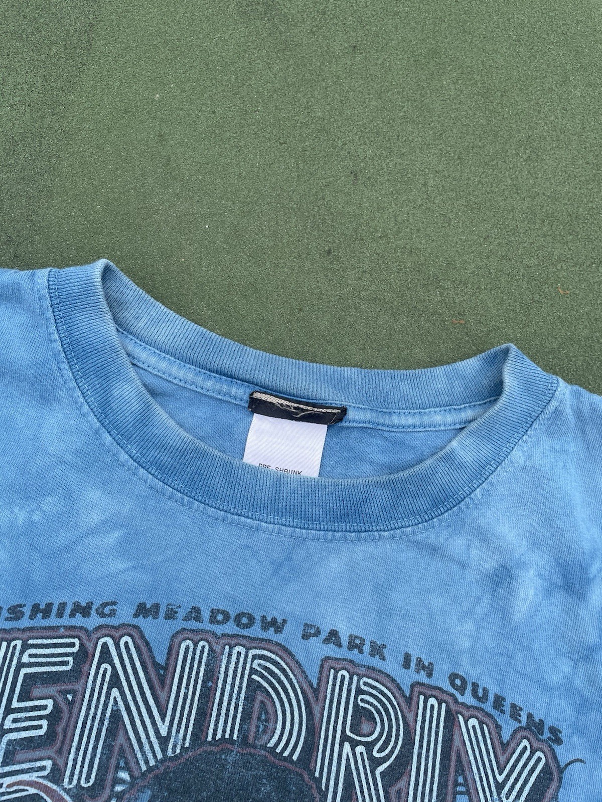 Jimi Hendrix Meadow Park Queens Blue Tie Dye T-Shirt Size X-Large 2007 Concert T