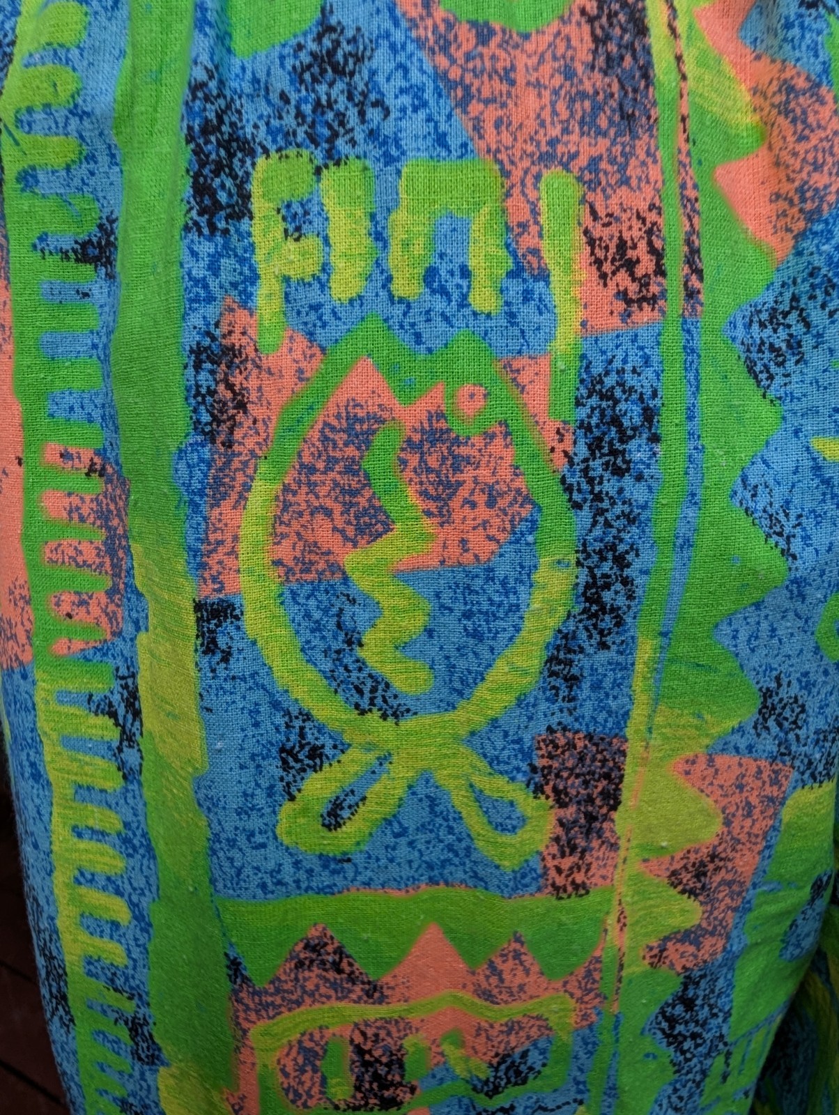 vintage 80’s 90’s Abstract Print skater surfer beach gym muscle Pants USA sz S