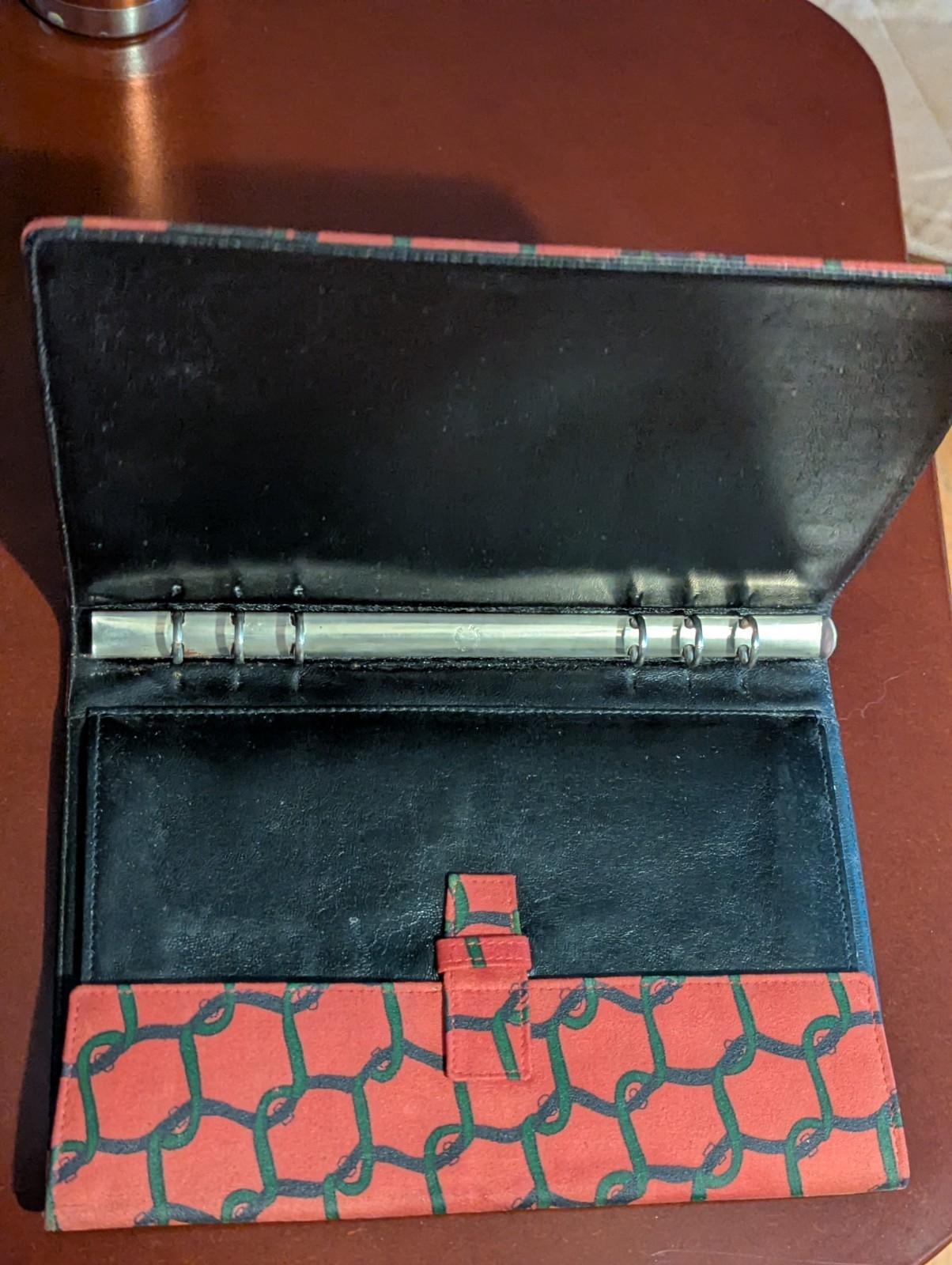Roberta di Camerino Italy Leather Notebook Planner Rare Chain Vintage