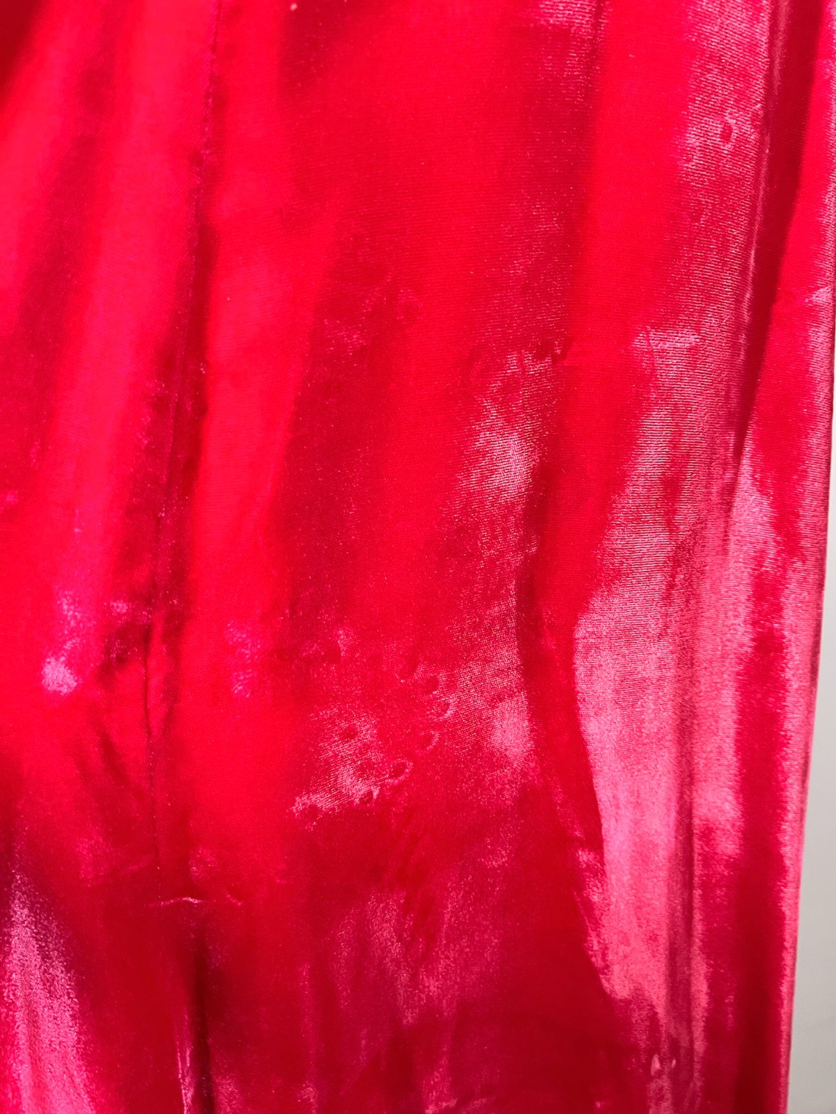 Vintage 1970s Homemade Maxi Dress Jacket Set Hot Pink Velvet Fits S