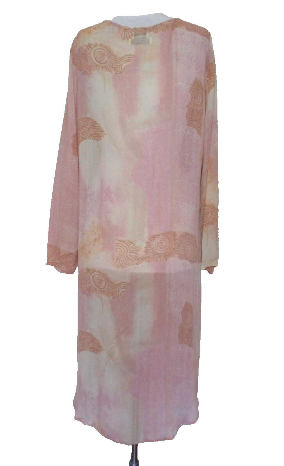Vintage George Georgiou Chiffon Coat Duster M Women