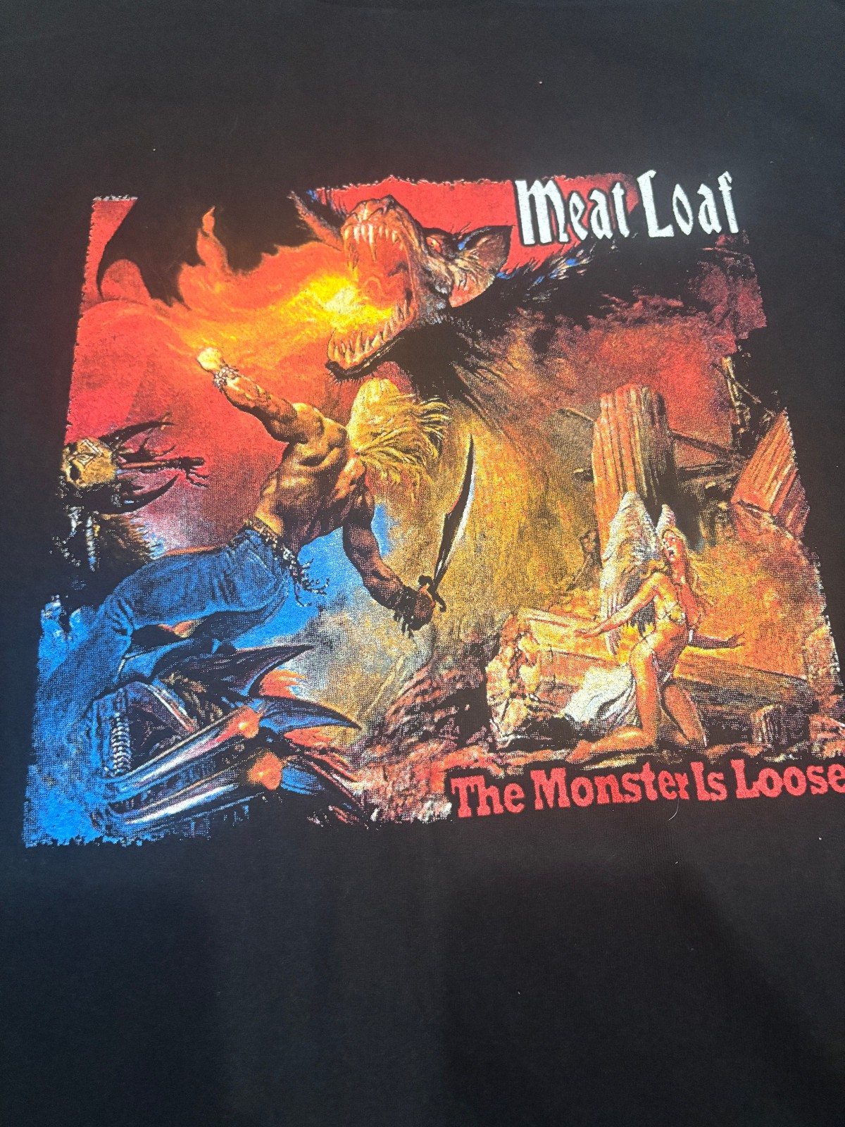 Vintage Y2K 2007 Meat Loaf Bat Out of Hell 3 The Monster is Loose Tour Shirt XL