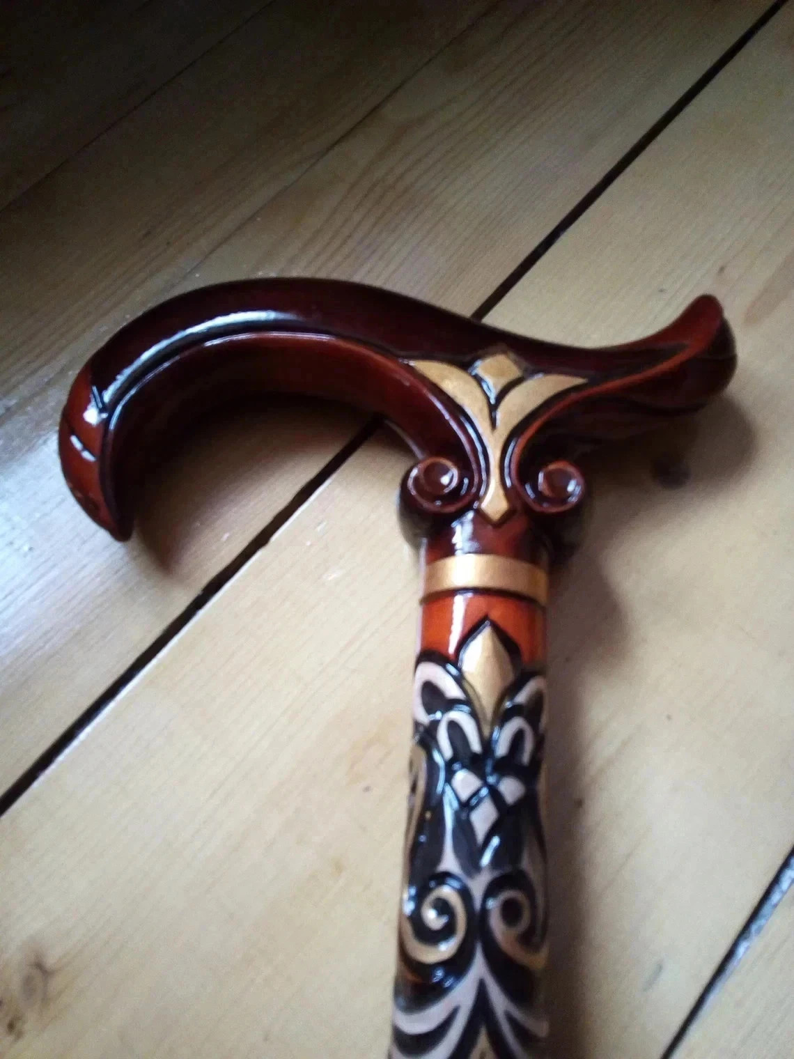 Unique design hand carved wooden walking stick for men women cane best gift Q18