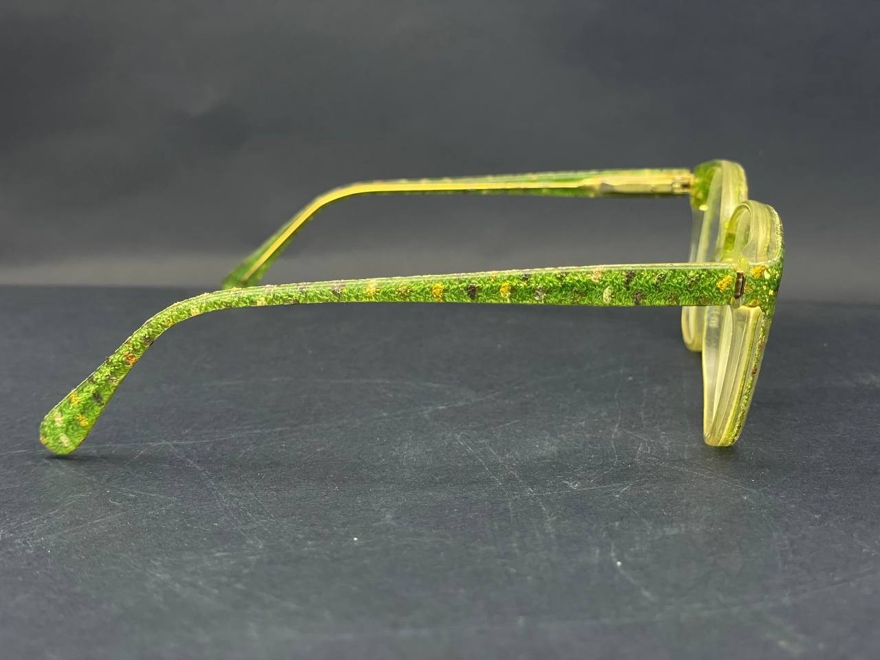 Vintage Missoni M507/F Eyeglasses Green Mosaic Frame Italy 1980s NOS Unisex