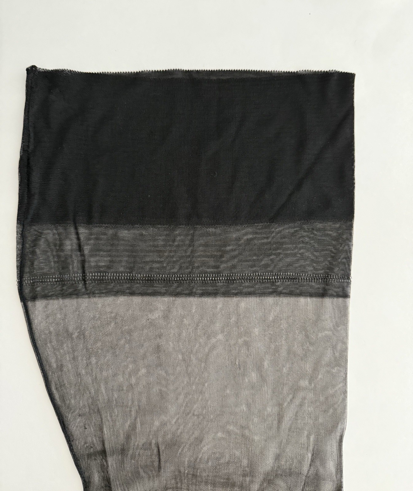 Vintage Outsized Seamed Flat Knit Stockings 32 Inches Long 81/2 Inch Wide Welt