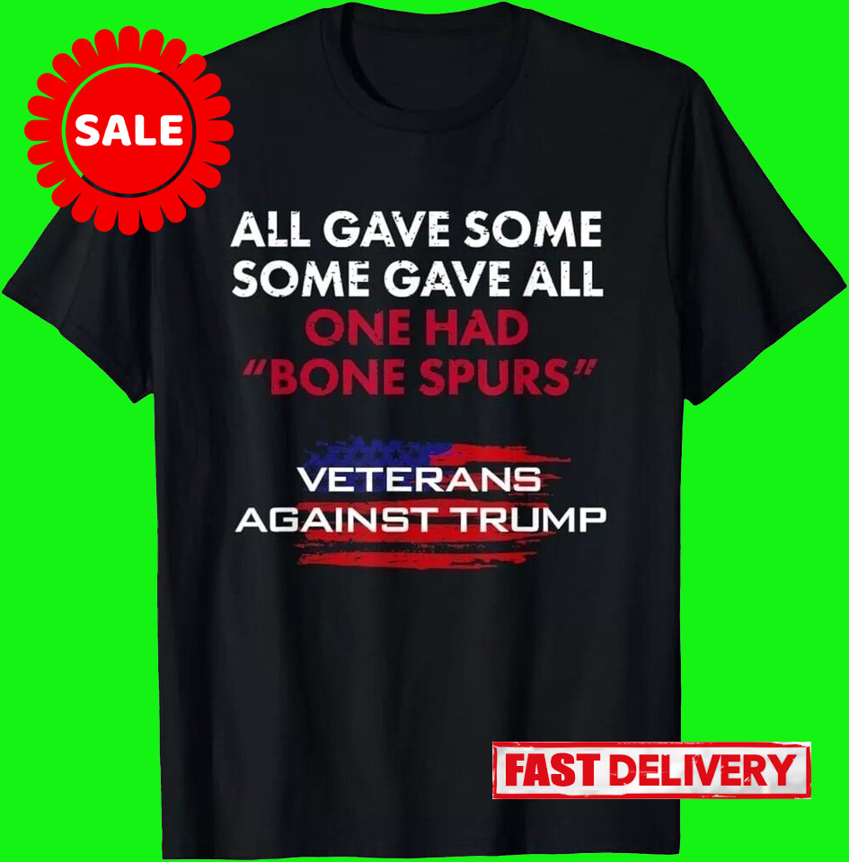 Veterans Anti-Trump Tshirt Draft Dodger Bone Spurs for Vets T-Shirt, Unisex Tee
