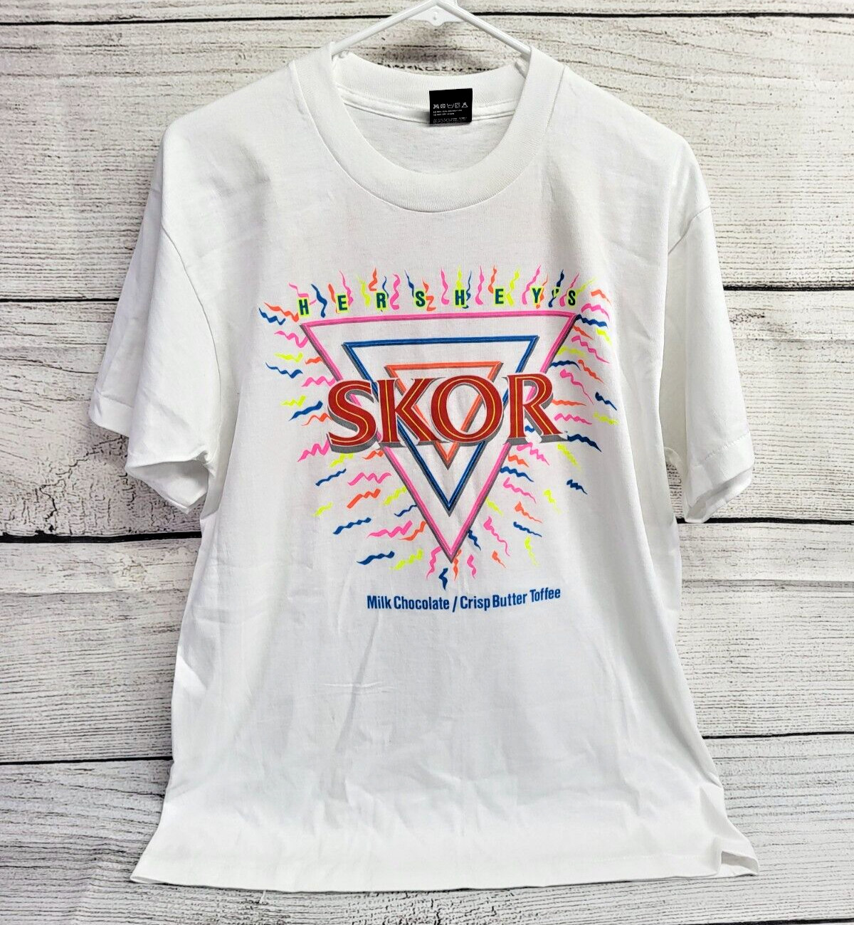 Vintage Hershey’s SKOR Single Stitch T-Shirt Screen Stars Best Size Large NOS