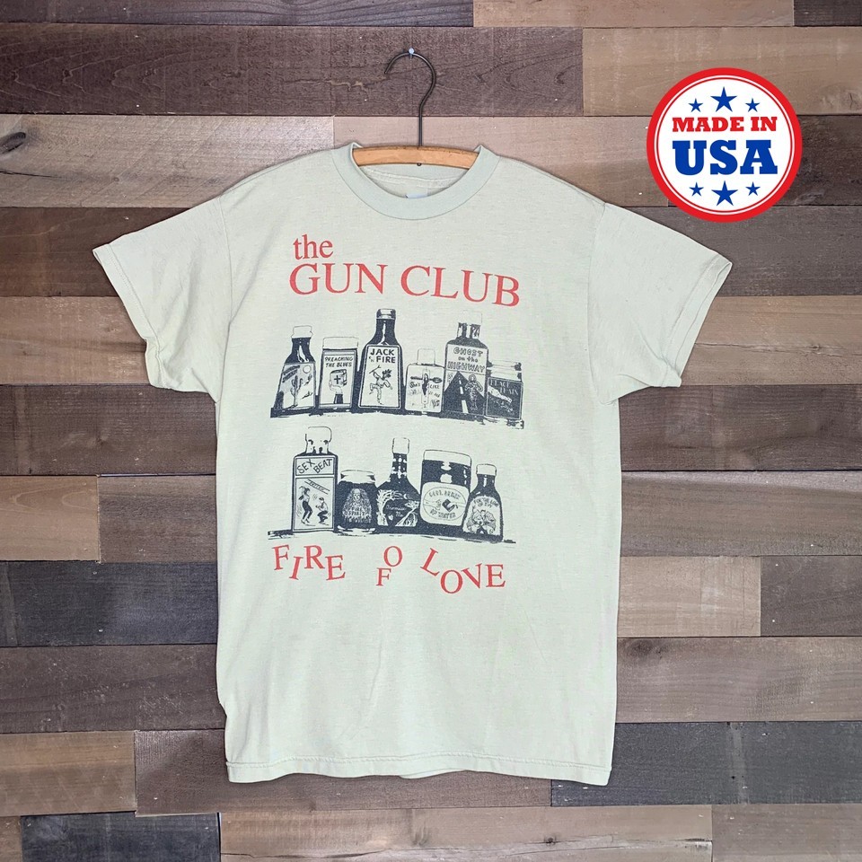 Vintage The Gun Club White Cotton T Shirt All Size S-5XL Reprint AT843