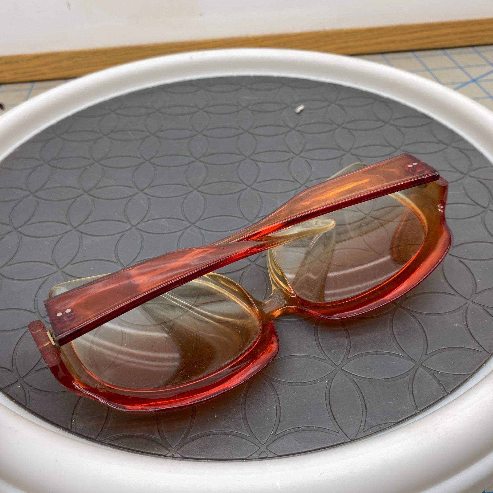 VTG 60s? Eyglasses Frames Oversized Prescription RX Unknown Brand Groovy