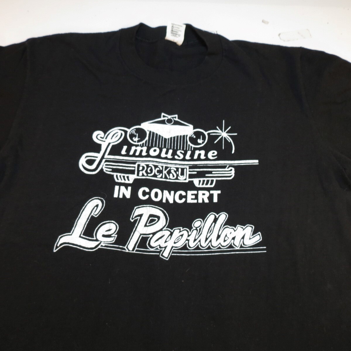 VINTAGE 1972 HI CRU By STEDMAN LIMOUSINE LE PAPILLON ROCK CONCERT TEE T SHIRT L