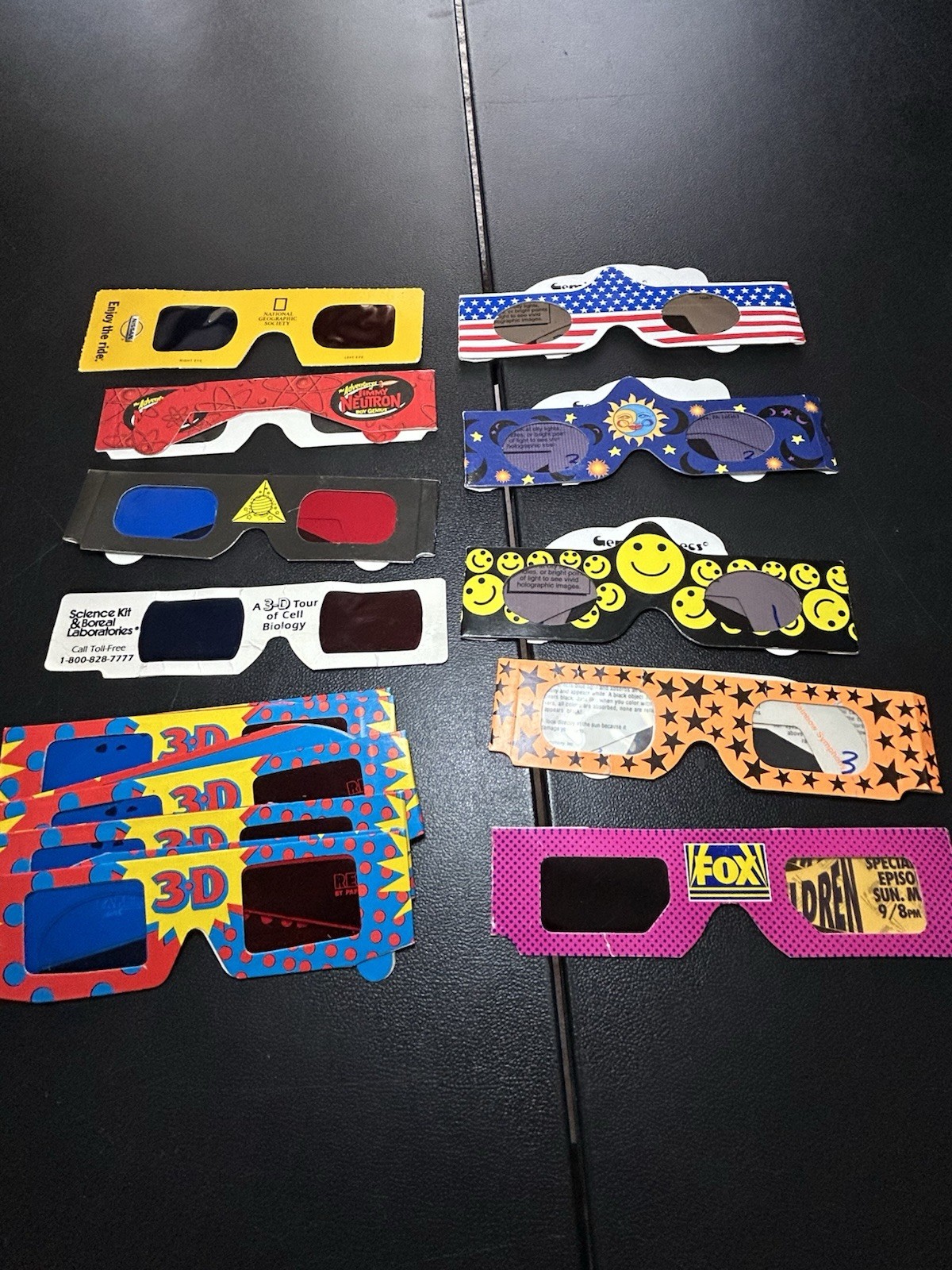 Vintage Lot Of 3D Glasses Married With Children, Jimmy Neutron, Variety Colors