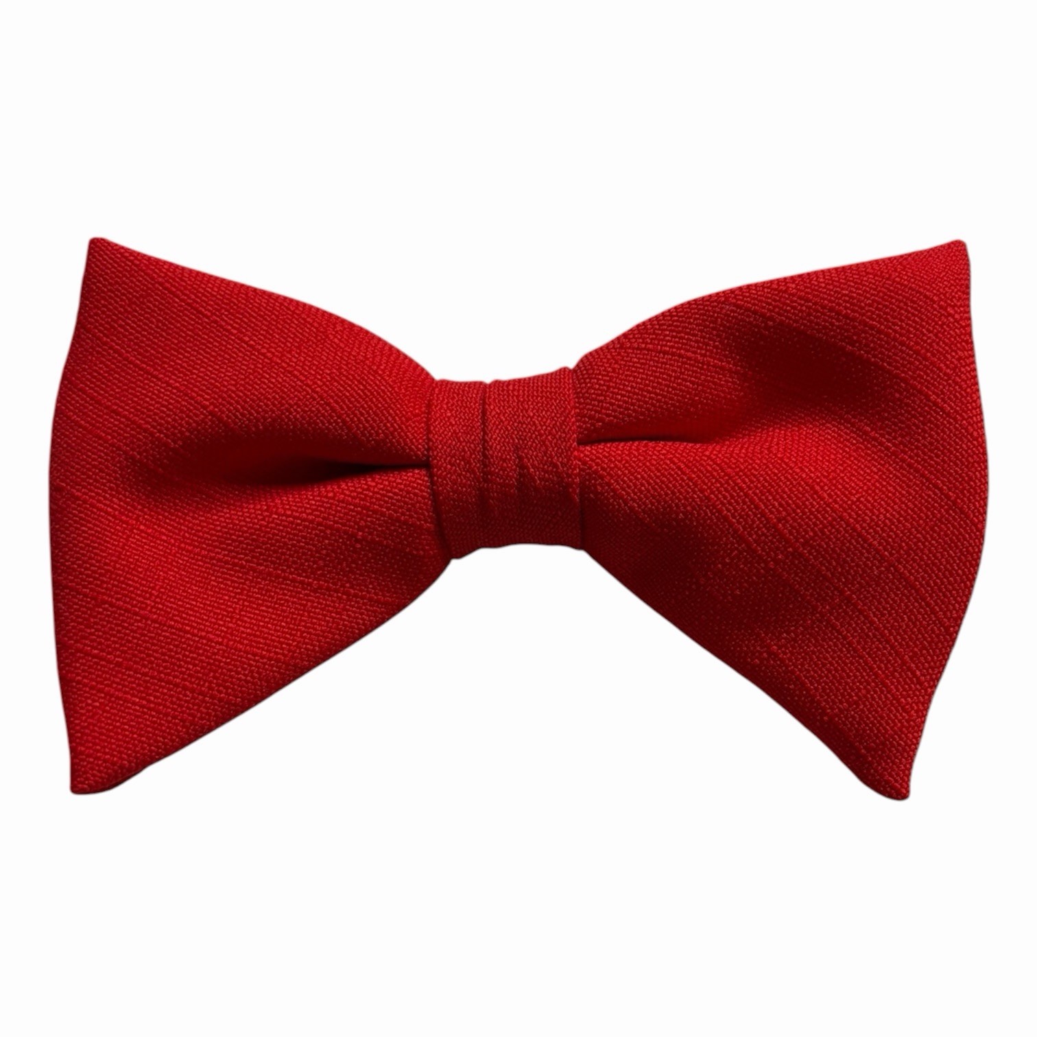 Royal 60s Vtg Rust Resistant Red Bow Tie Mid Century Clip On Formal Menswear