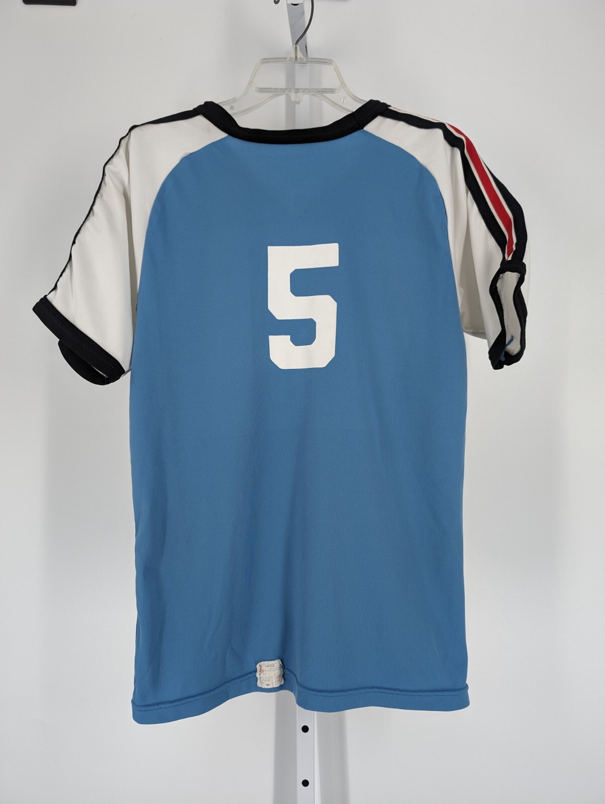 NYC Vtg 60s 70s Port Authority Work Rec League Baseball Shirt L Unionmade Felco
