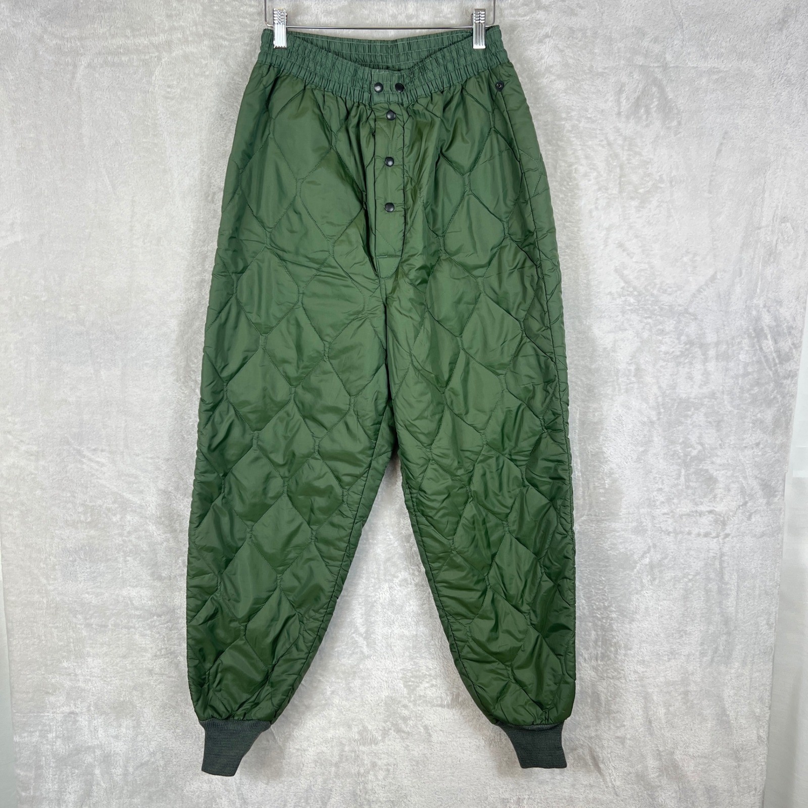Vintage USAF CWU-9/P Quilted Liner Trousers Olive Green Cold Weather Pants M