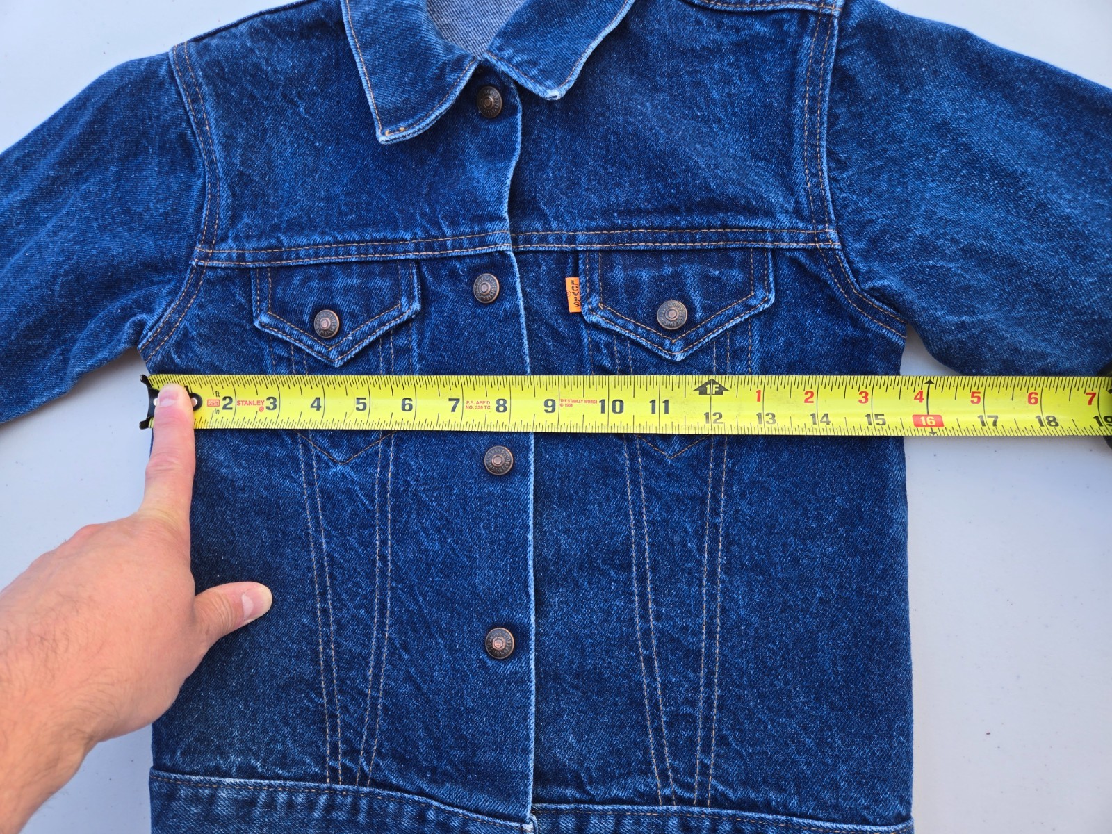 80s Levi’s “Just for Girls” Orange Tab Denim Jacket Youth L Made in the USA
