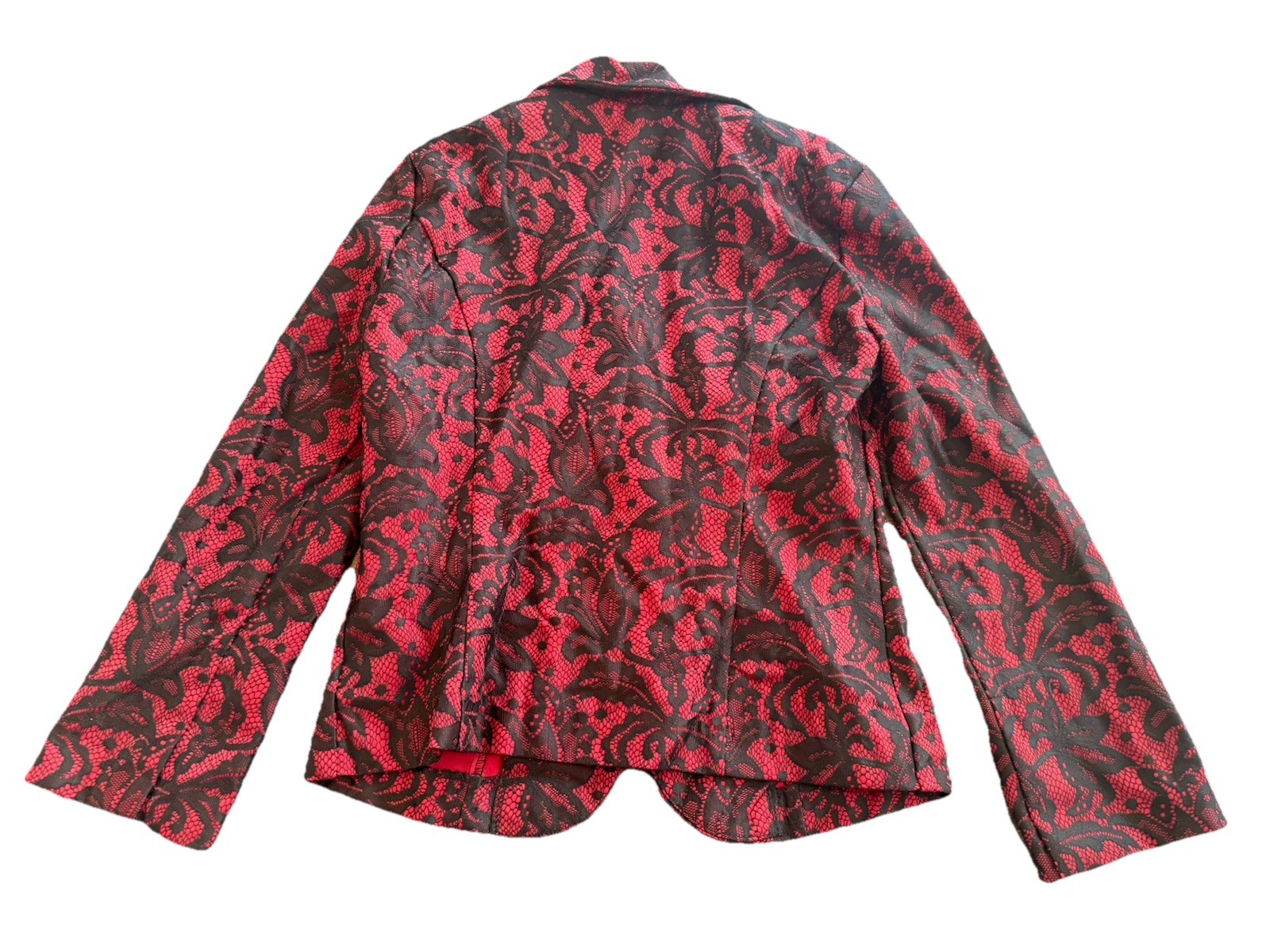 Vintage Red And black Lace Wet Seal Brand NWT Blazer Beautiful Jacket