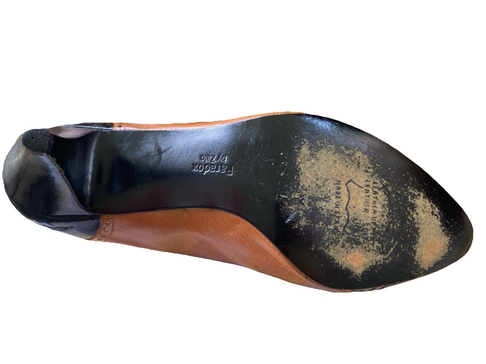 Size 7.5 Vintage 80s Western Style Womens Leather Pump