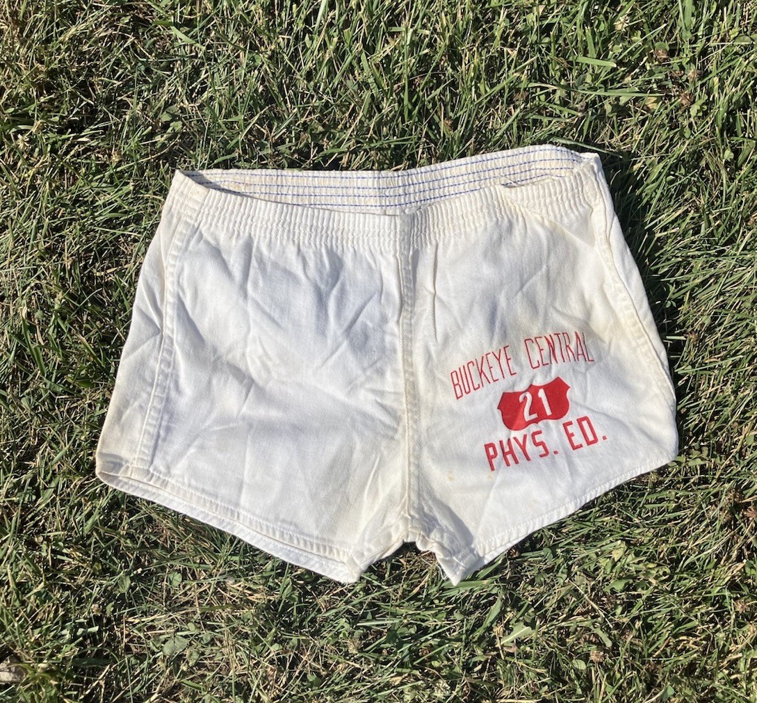 Vintage 50s/60s Russell Southern Co Buckeye Central Phys. Ed Gym Shorts