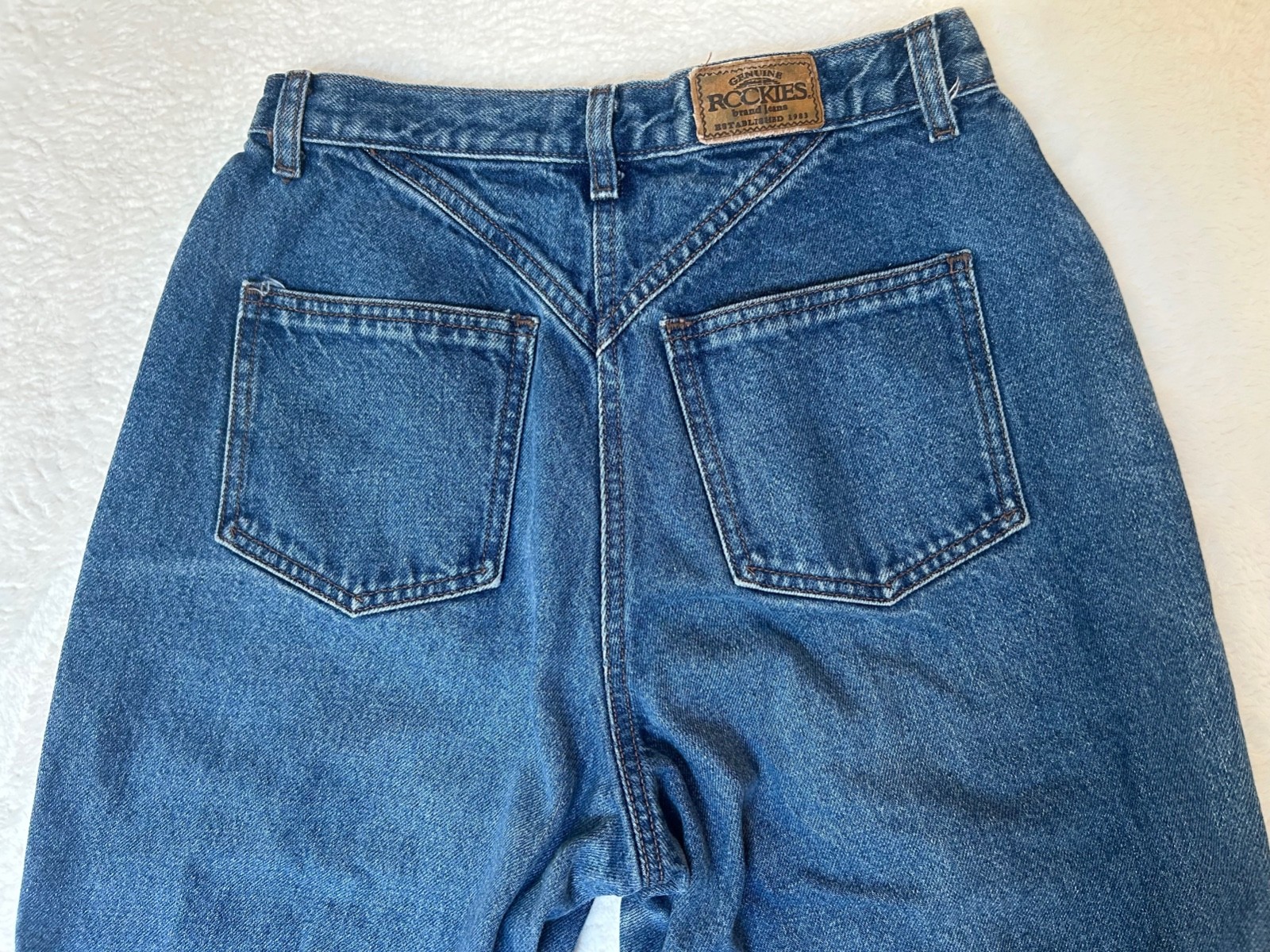 Vintage 90s Rockies Jeans Womens Size 27 High Rise 90s Western Denim (27″x27.5″)