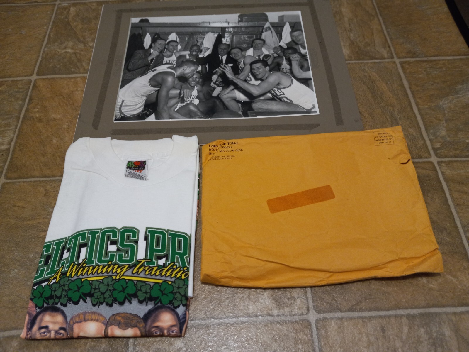 Boston Celtics Winning Tradition 50 Years T shirt XXL. Factory Folded; W/ Photo