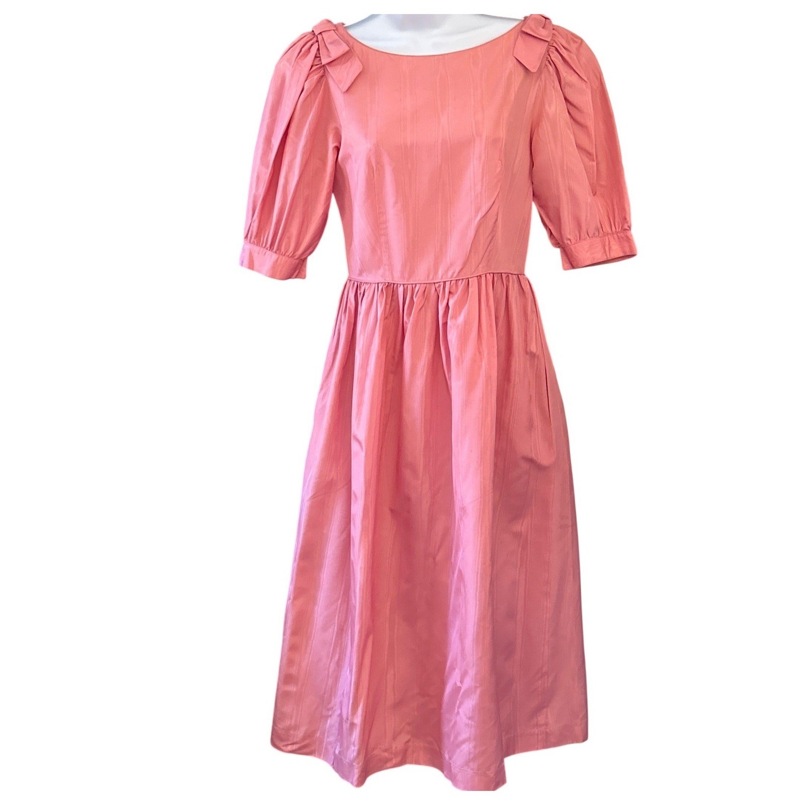 80s Lanz Originals Midi Dress Coquette Barbiecore Cottagecore Twee Regencycore