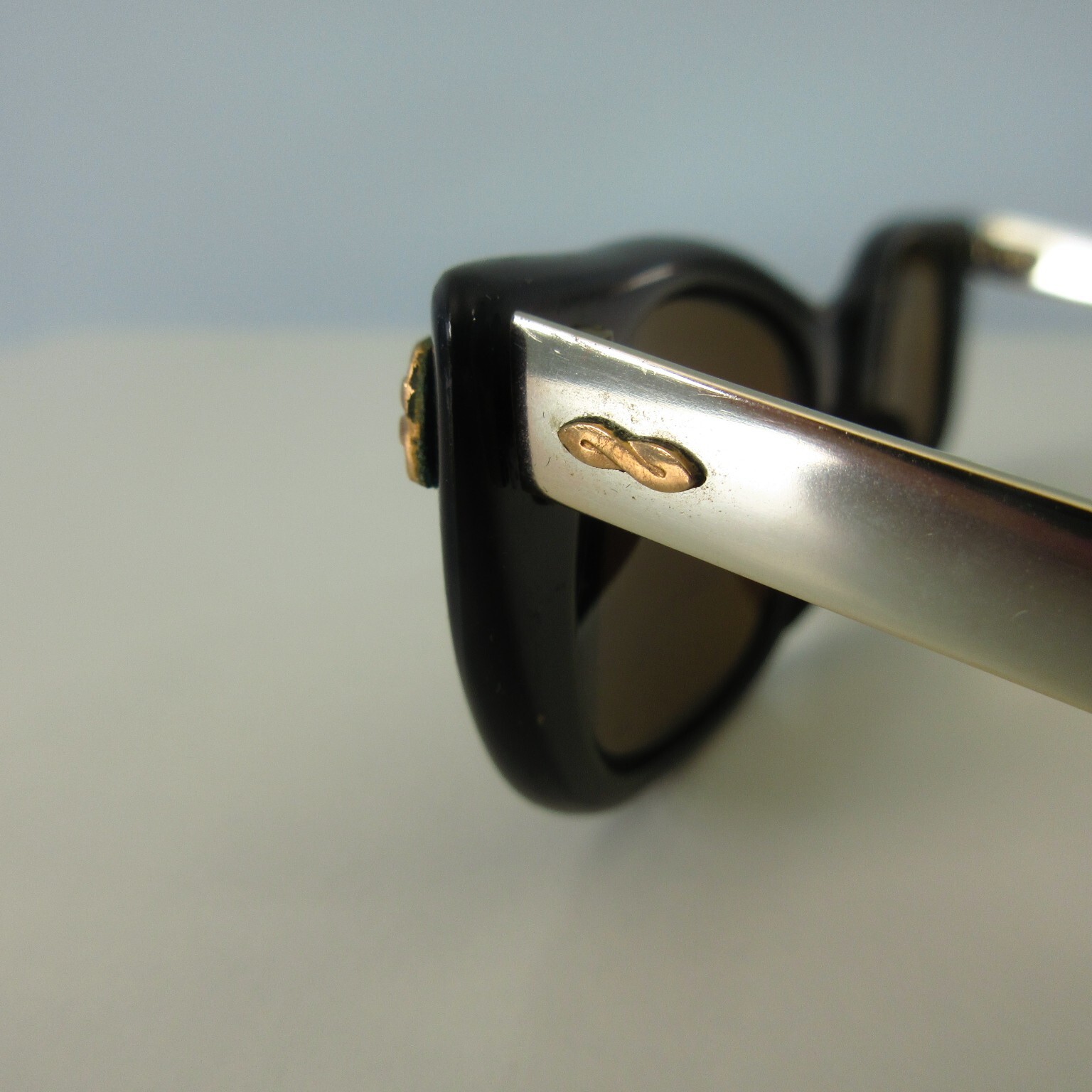 Vintage West Germany 50s Womens Eyeglasses EXCELLENT MCM Cool Mod Blue 48-16-130