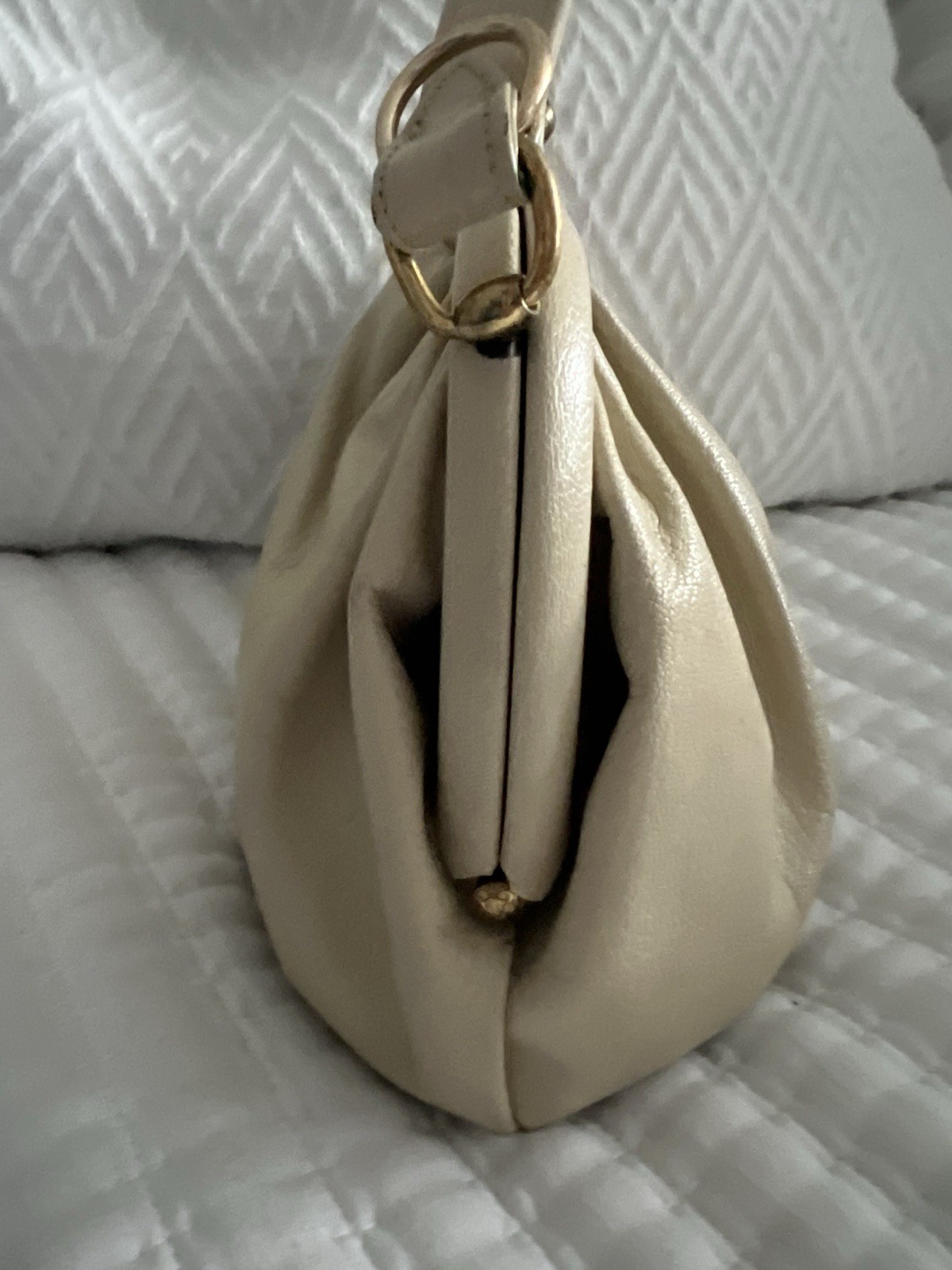 mid-century vintage Koret “Cabretta” soft leather handbag, popular 1950s,60s