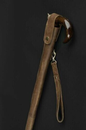 New Unique Designer Leather Bag For Stylish Handmade Wooden Walking Stick Cane