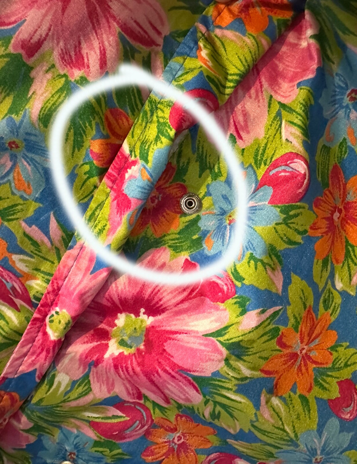 Vintage Fiorucci 90s Floral Nylon Windbreaker Jacket Raincoat One Size Japan